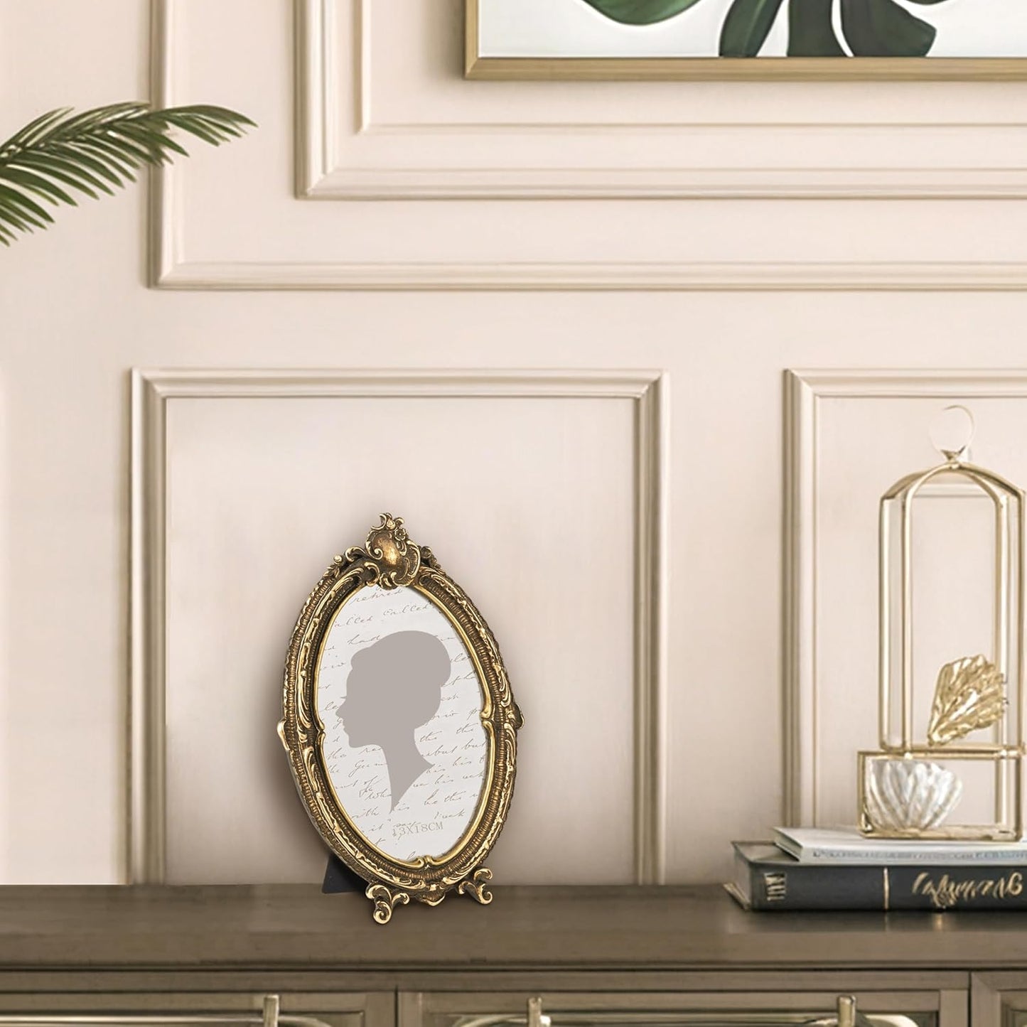 Sunlit Vintage Oval Picture Frame 5x7 Bronze, Brushed Finish