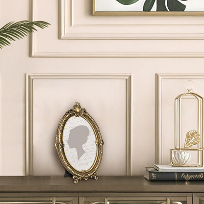 Sunlit Vintage Oval Picture Frame 5x7 Bronze, Brushed Finish