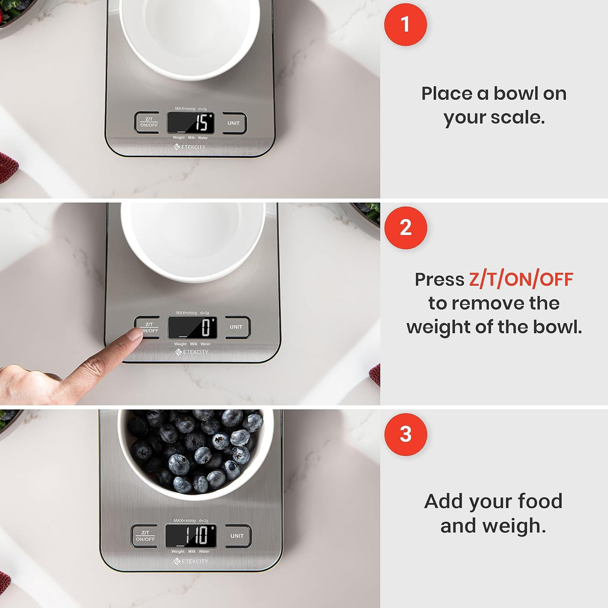 Etekcity EK6015 Digital Kitchen Scale