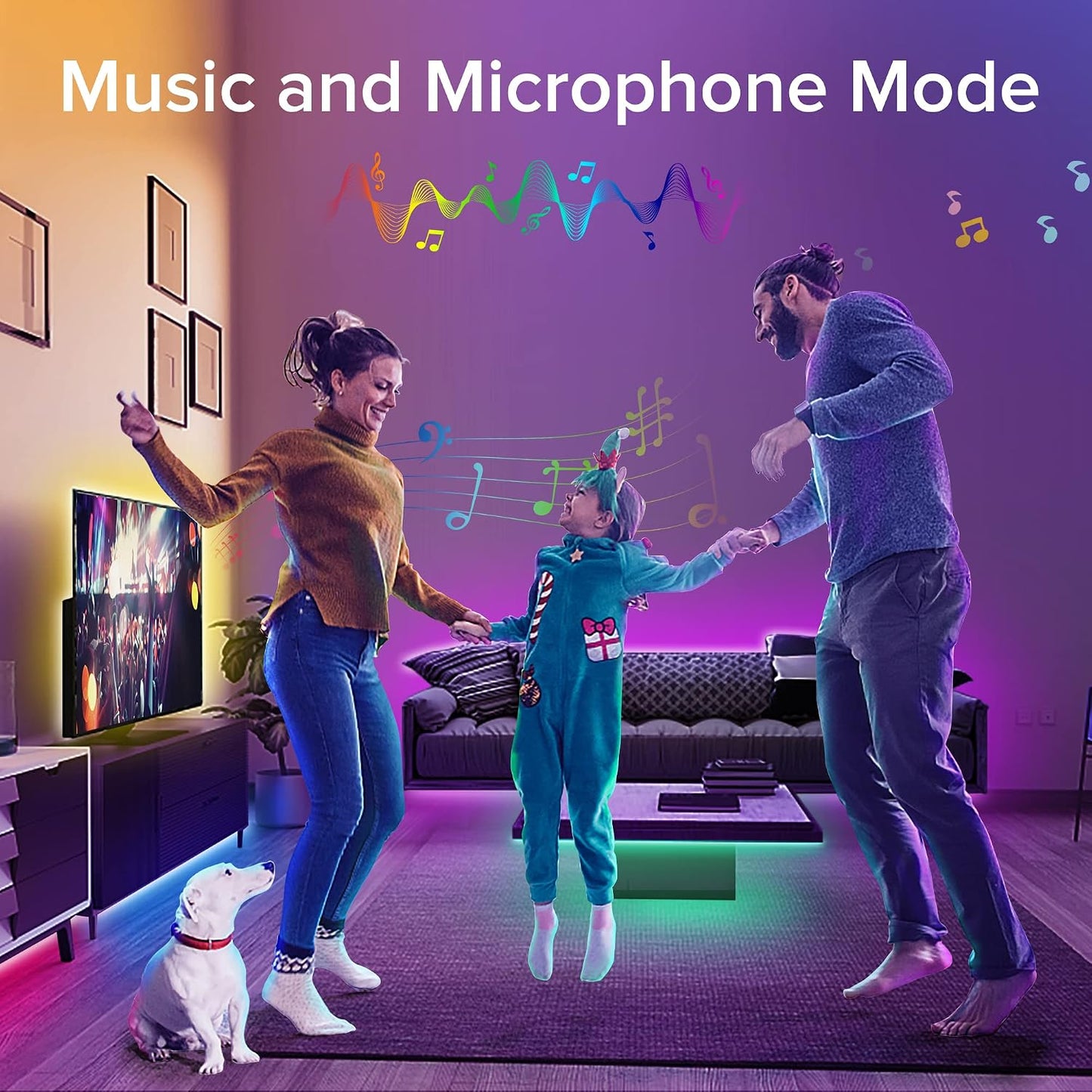 Bonve Pet HL-5050A 10m RGB LED Strip Lights Bluetooth Remote Control