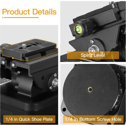 Soonpho M4 Motorized Panoramic Tripod Head with Remote for DSLR