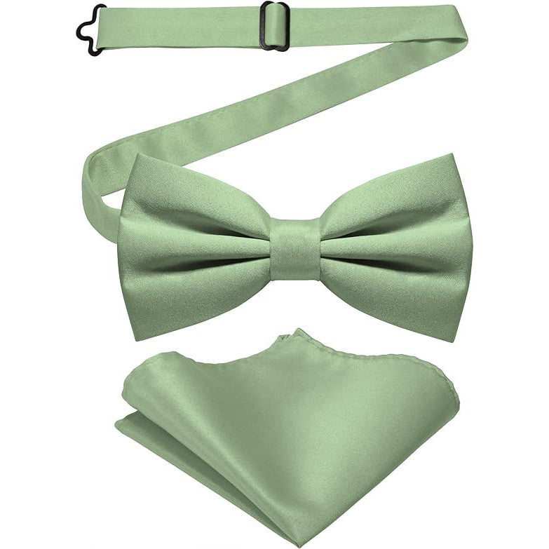 JEMYGINS Men's Mats Bow Tie & Square Pocket
