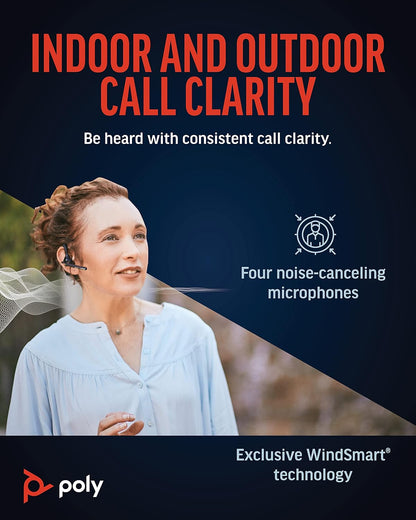 Plantronics Poly Voyager 5200 UC Wireless Headset Black