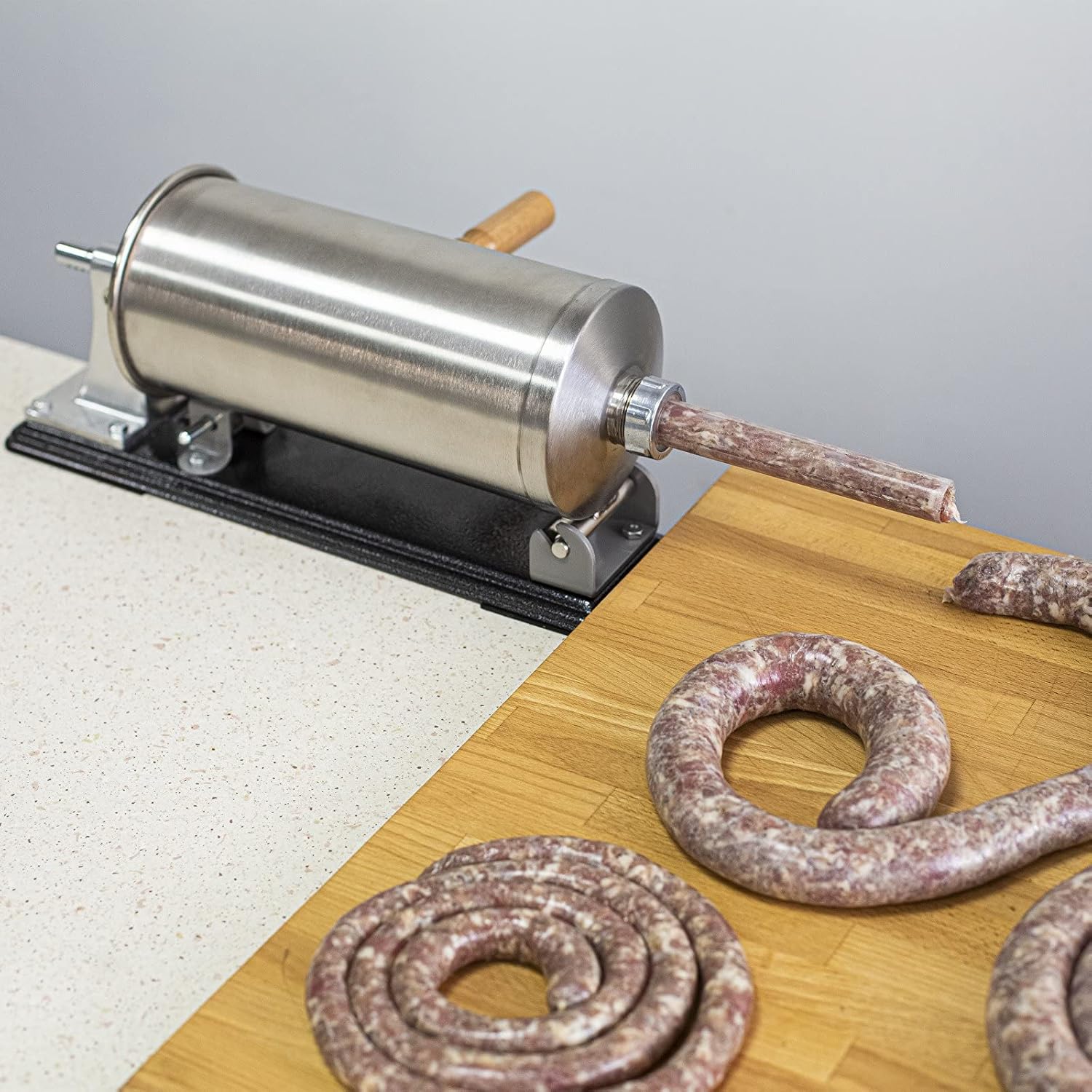 Browin 3kg Horizontal Stainless Steel Manual Sausage Filler