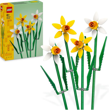 LEGO Daffodil Flower Building Set – Bright Yellow & White Blooms