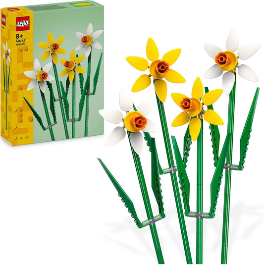 LEGO Daffodil Flower Building Set – Bright Yellow & White Blooms