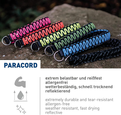 Sprenger Yellow Paracord Dog Collar: Sturdy, Reflective, Water-Repellent, Durable
