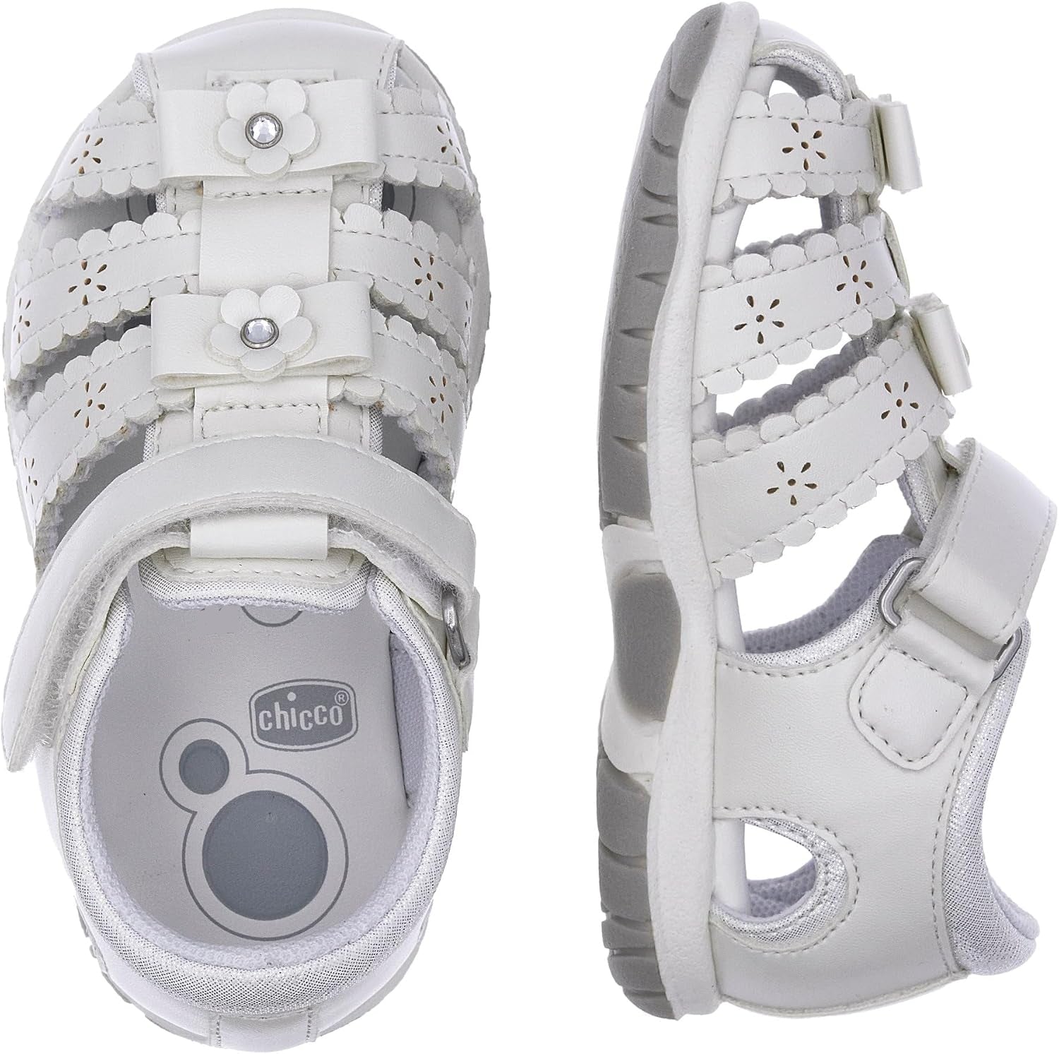 Shiko Floral Girls Sandals with Soft Cushion and Adjustable Fit