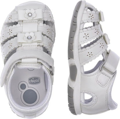 Shiko Floral Girls Sandals with Soft Cushion and Adjustable Fit