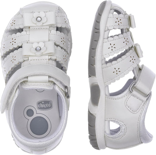 Shiko Floral Girls Sandals with Soft Cushion and Adjustable Fit