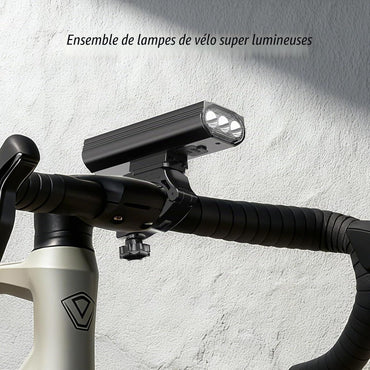 OLDBER BQ211-B Rechargeable Bicycle Light Set 1200LM Black