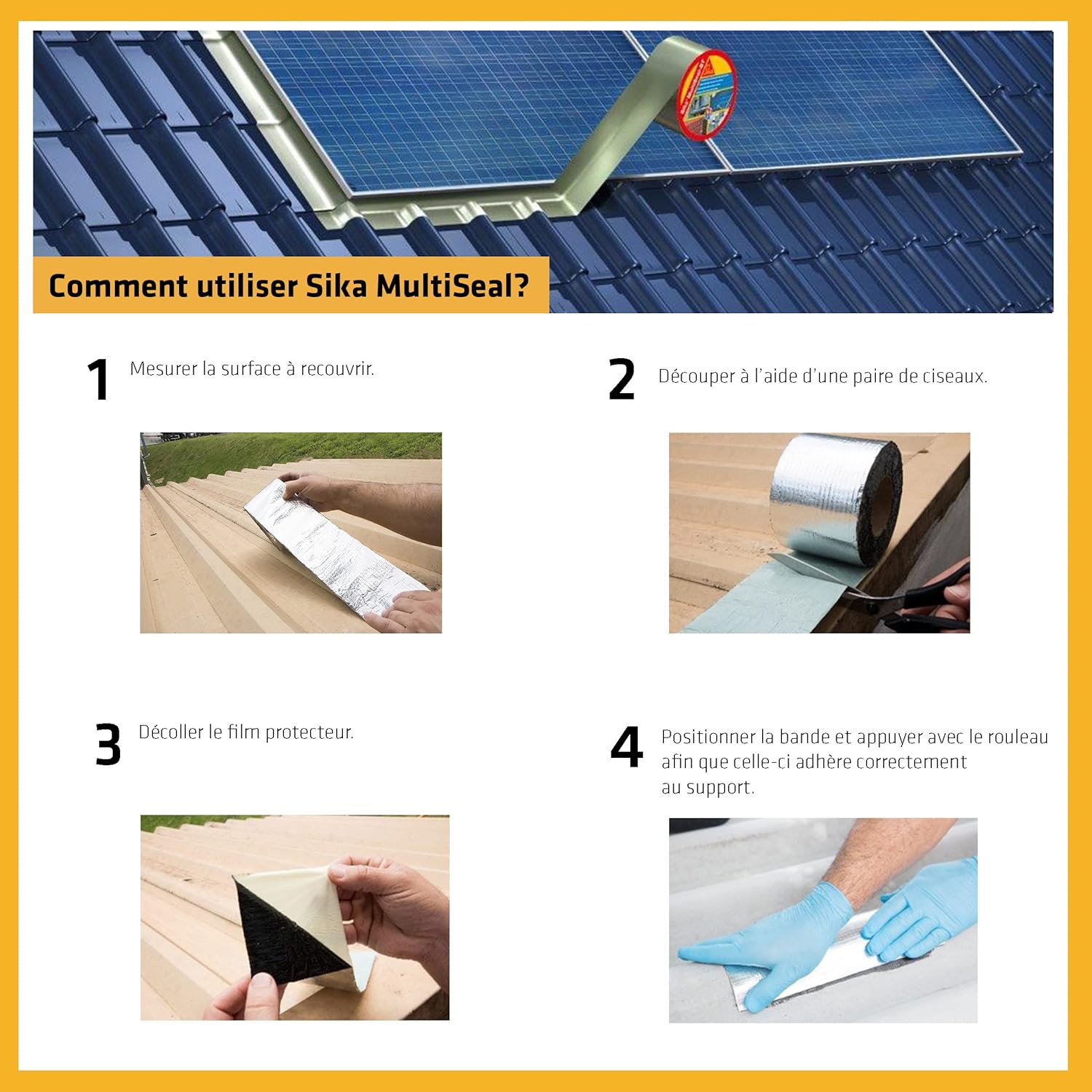 Sika Multiseal 82813 Self‑Adhesive Cold Tape Silver 150mm × 10 m