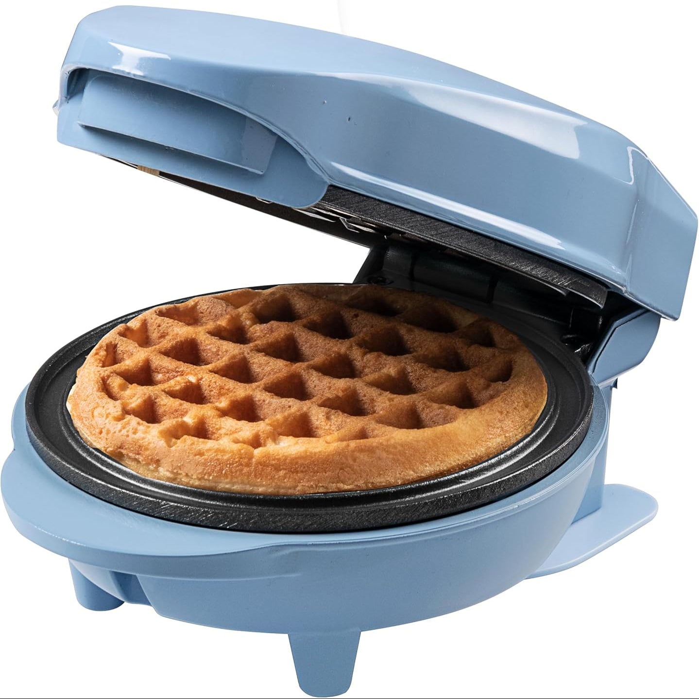 Bestron Mini Waffle Maker 550W Non-Stick Retro Design