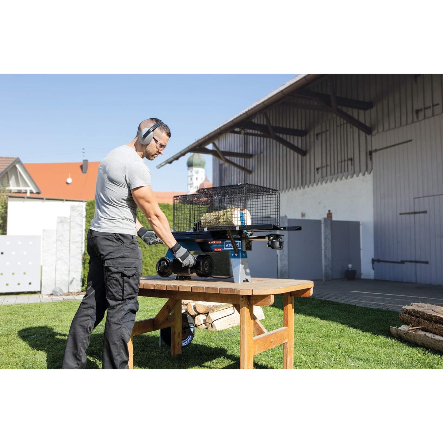 Scheppach HL460 4‑Ton Hydraulic Log Splitter with 1500W Motor