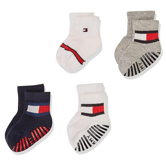 Tommy Hilfiger Unisex Baby Crew Socks Pack of 6