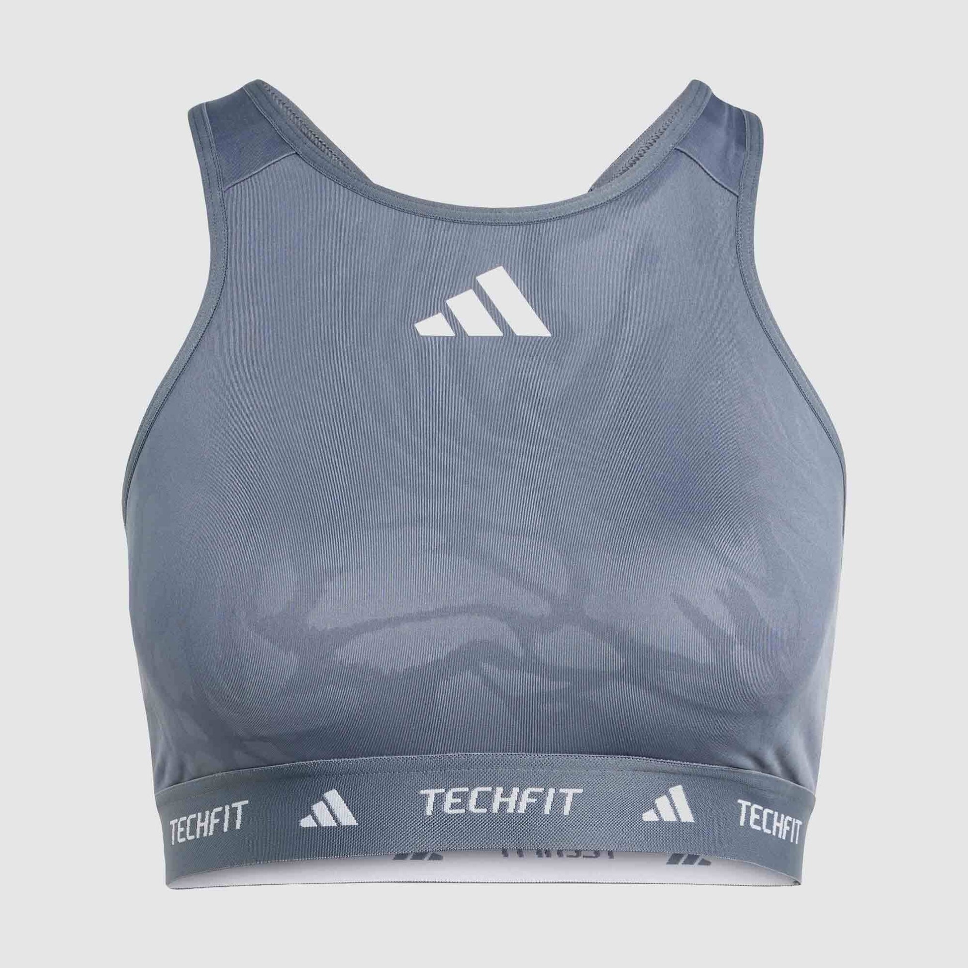 adidas Women's TechFit Medium Support Workout Crop Top for Active Performance