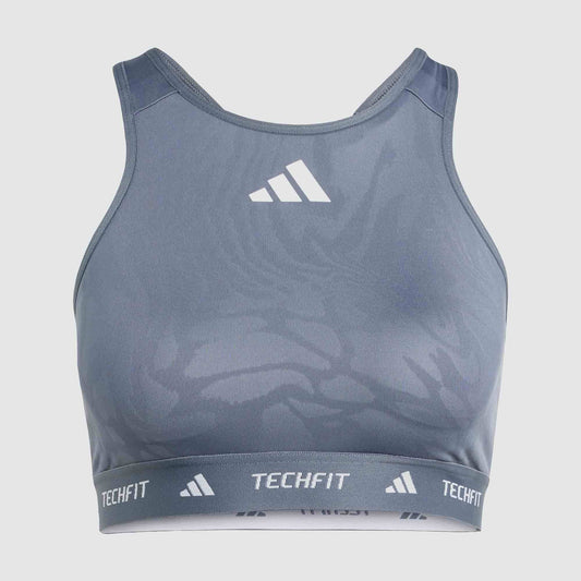 adidas Women's TechFit Medium Support Workout Crop Top for Active Performance