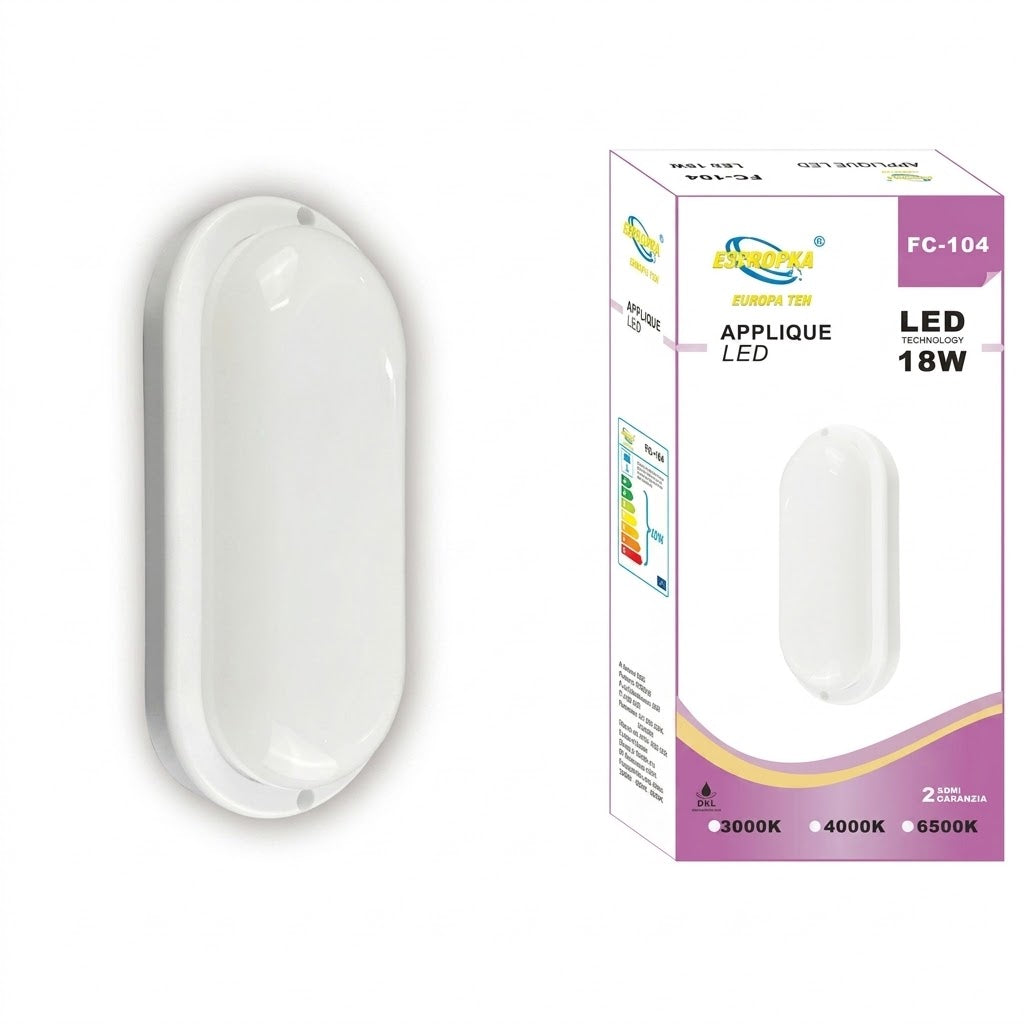 DRIWEI FC-104 Oval LED Ceiling Wall Light 18W 3000K