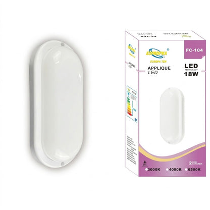 DRIWEI FC-104 Oval LED Ceiling Wall Light 18W 3000K