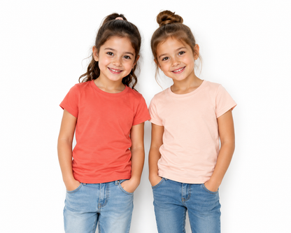 pepperts® Girls T-Shirt 2‑Pack Mixed Colors Set