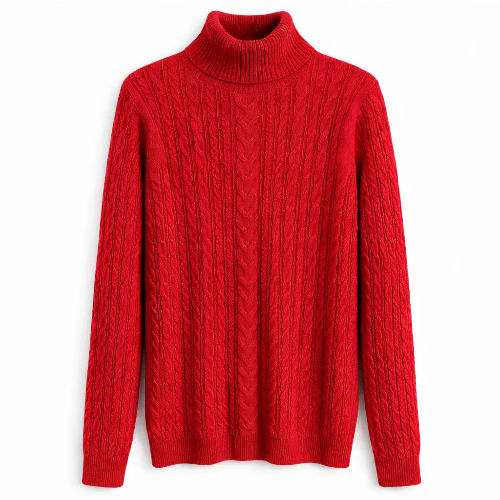 Lands' End Women's Cotton Turtleneck Sweater - Gomix Brands Outlet