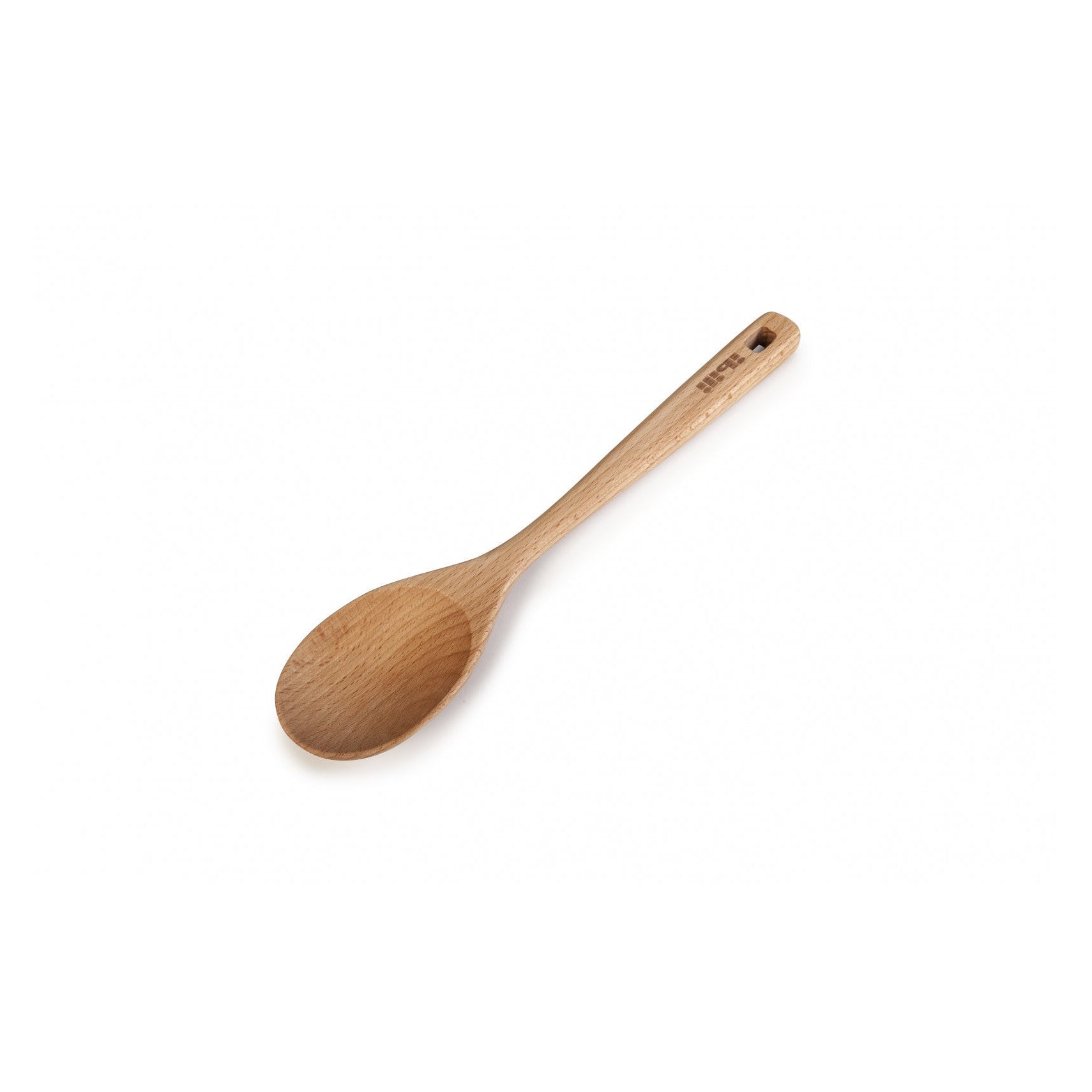 Ibili Madera 30cm Round Wooden Spoon with Oil Finish