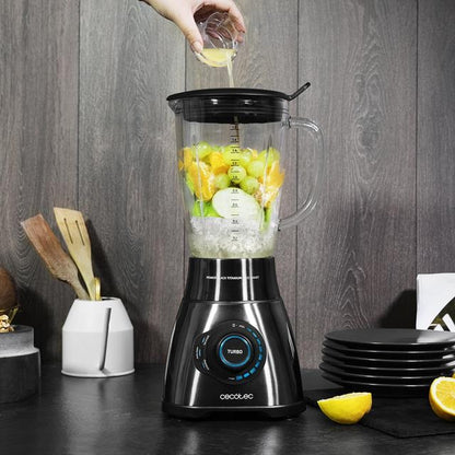 Powerful Cecotec 4101 Power Titanium 2500MAX Pro Kitchen Blender for Smoothies