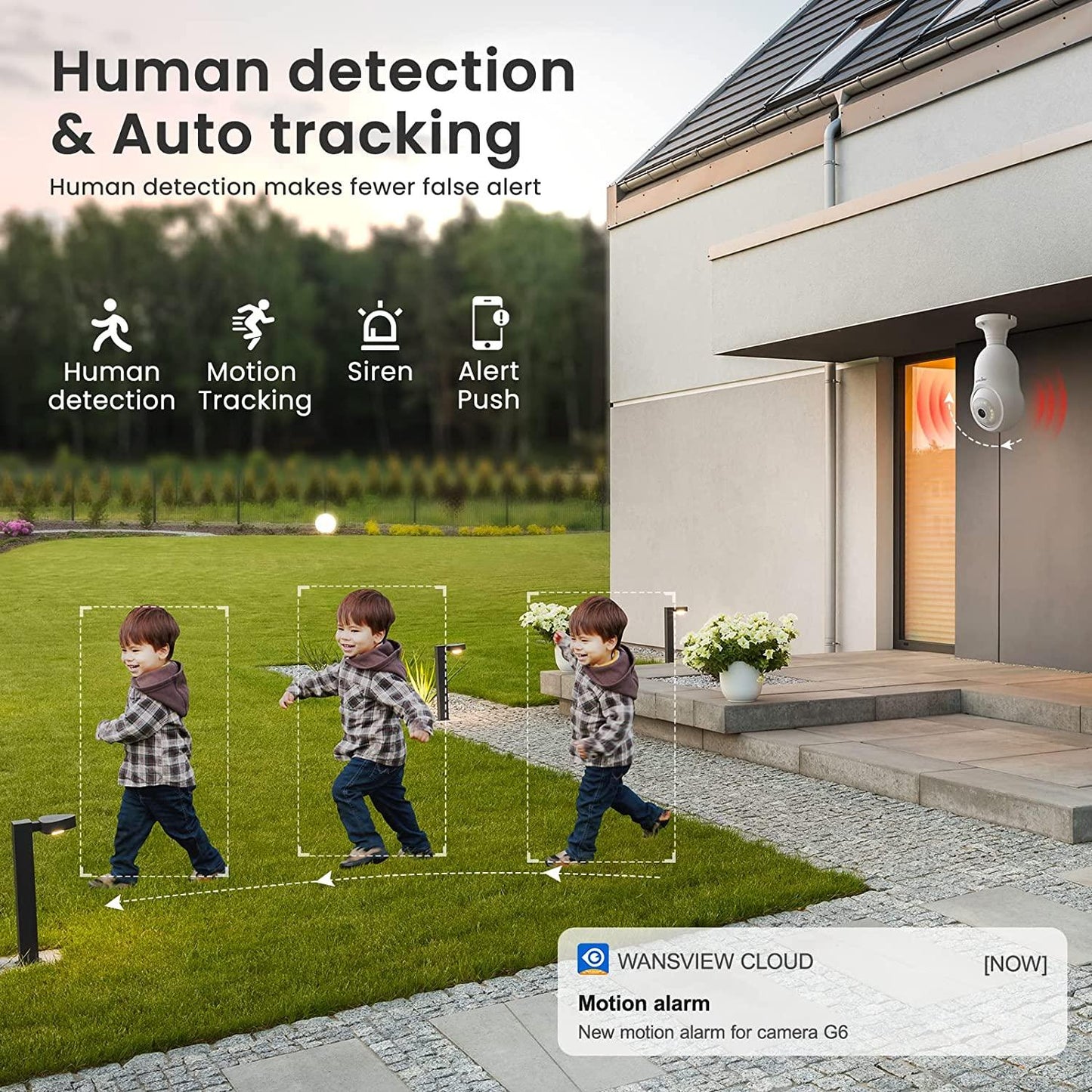 Wansview G6 2K HD Light Bulb Security Camera with Color Night Vision - Gomix Brands Outlet