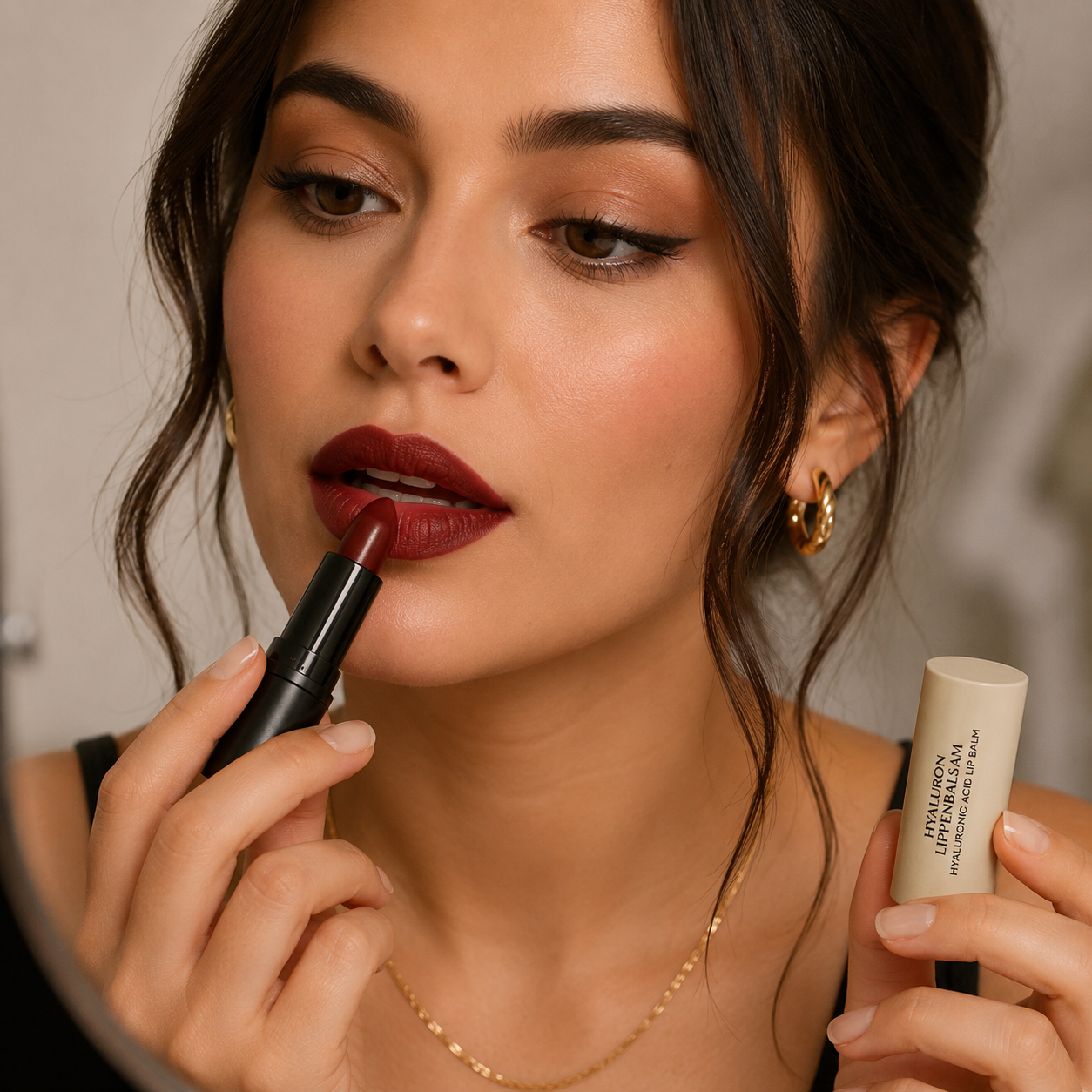 JUNGLÜCK Hyaluron Lip Care for Smooth Lips with Organic Aloe Vera