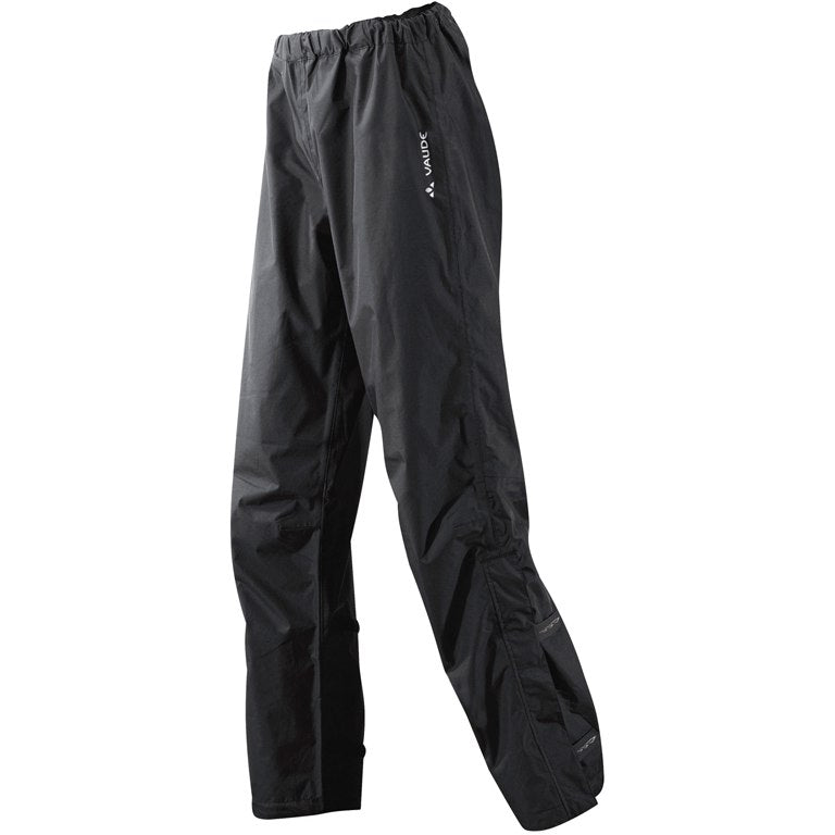 Vaude Women's Fluid Regular Waterproof Cycling Rain Pants - Black