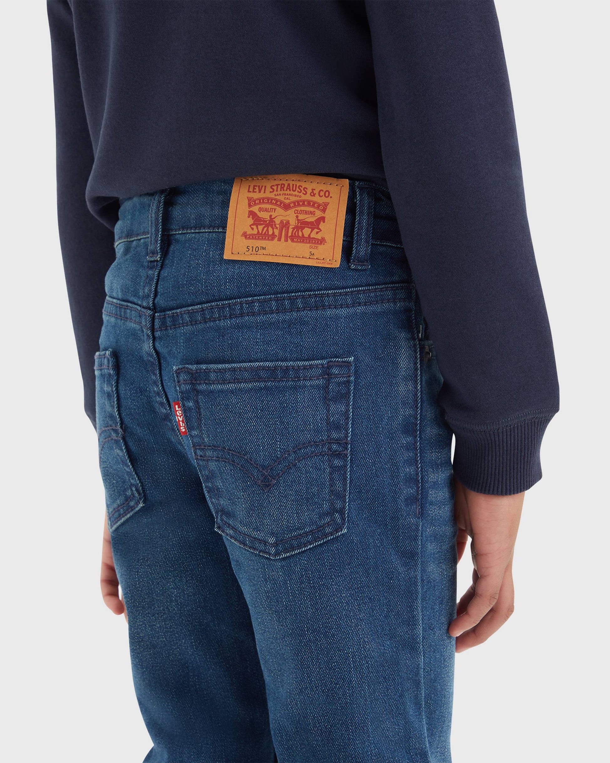 Boys' Levi's 510™ Skinny Fit Stretch Denim Jeans - Classic Blue