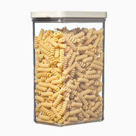 Mepal Omnia 67.6 Fl Oz Stackable Plastic Food Storage Box, Airtight White Container