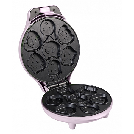 Bestron Pink Animal Shape Waffle Maker 700W for Fun Kids Breakfasts