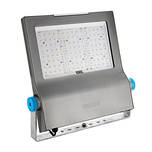 Philips ClearFlood BVP650 Aluminium 140W LED Projector: High-Efficiency, Cold White, IP66 Asymmetric Light