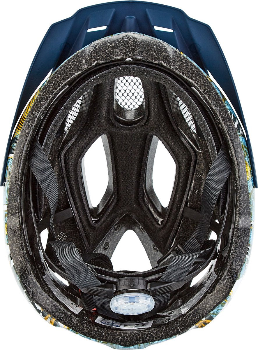 ABUS Aduro 2.0 Blue Palm Bike Helmet – Size S, Lightweight Ventilated Protection