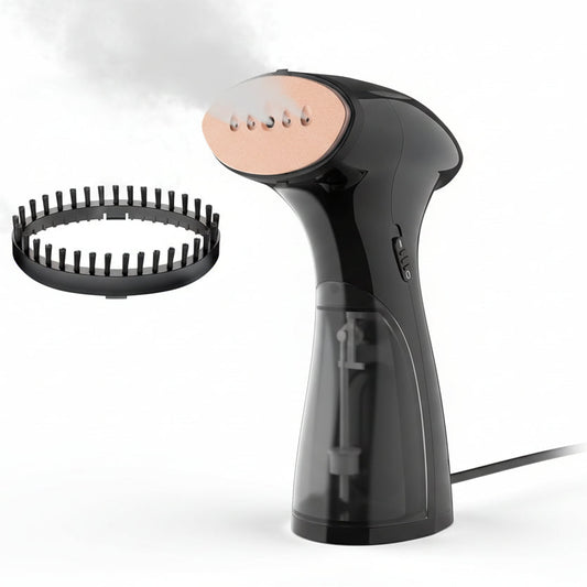 Rolipo 1800W Handheld Clothes Steamer – Compact Black Travel Model