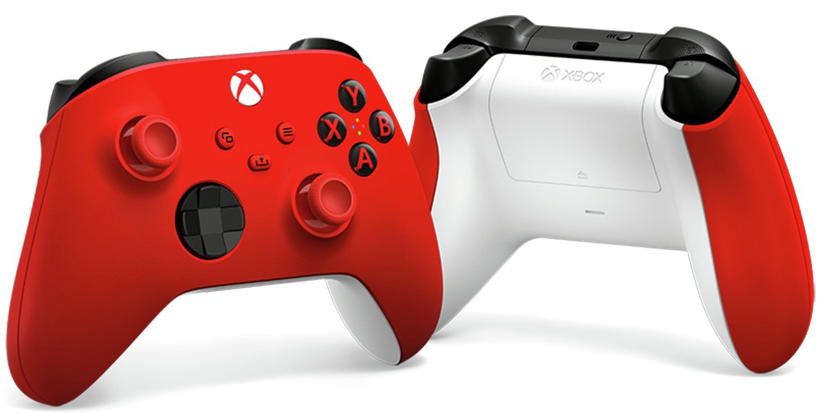 Xbox Series X|S Pulse Red Wireless Controller: Enhanced Comfort, Long Battery Life, Multi-Device Gaming