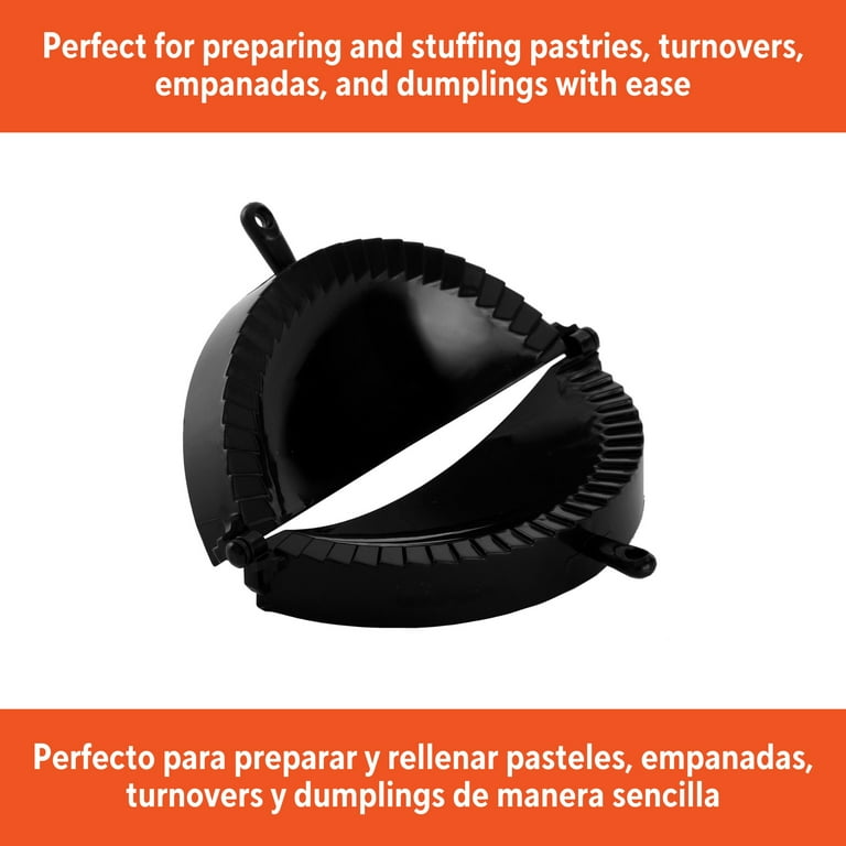 IMUSA Jumbo Black Plastic Empanada Dumpling Press Maker Tool
