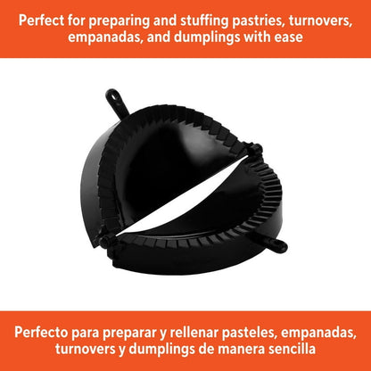 IMUSA Jumbo Black Plastic Empanada Dumpling Press Maker Tool