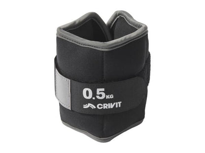 Crivit Ankle Wrist Weights 2-Piece Set 0.5kg Adjustable Velcro