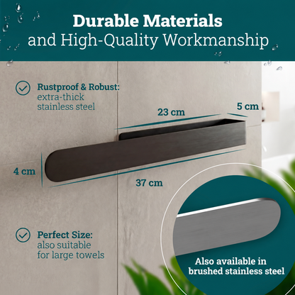 husman Self-Adhesive Towel Rail Matte 37cm