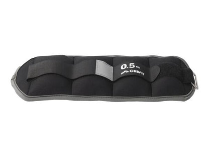 Crivit Ankle Wrist Weights 2-Piece Set 0.5kg Adjustable Velcro