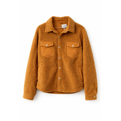 Goodfellow & Co Men's Sherpa Faux Fur Shirt Jacket