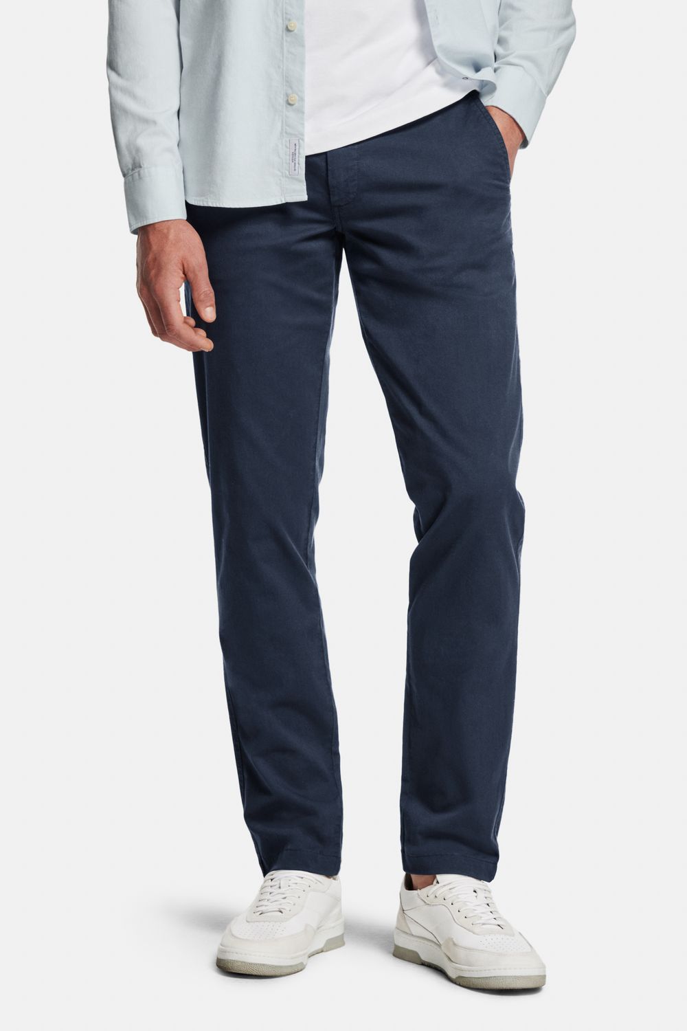 MR MARVIS Cosmics Men's Slim Fit Chino Trousers with Elastic Waistband