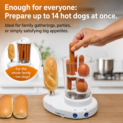 Clatronic HDM 3420 EK N Hot Dog Maker 2‑in‑1