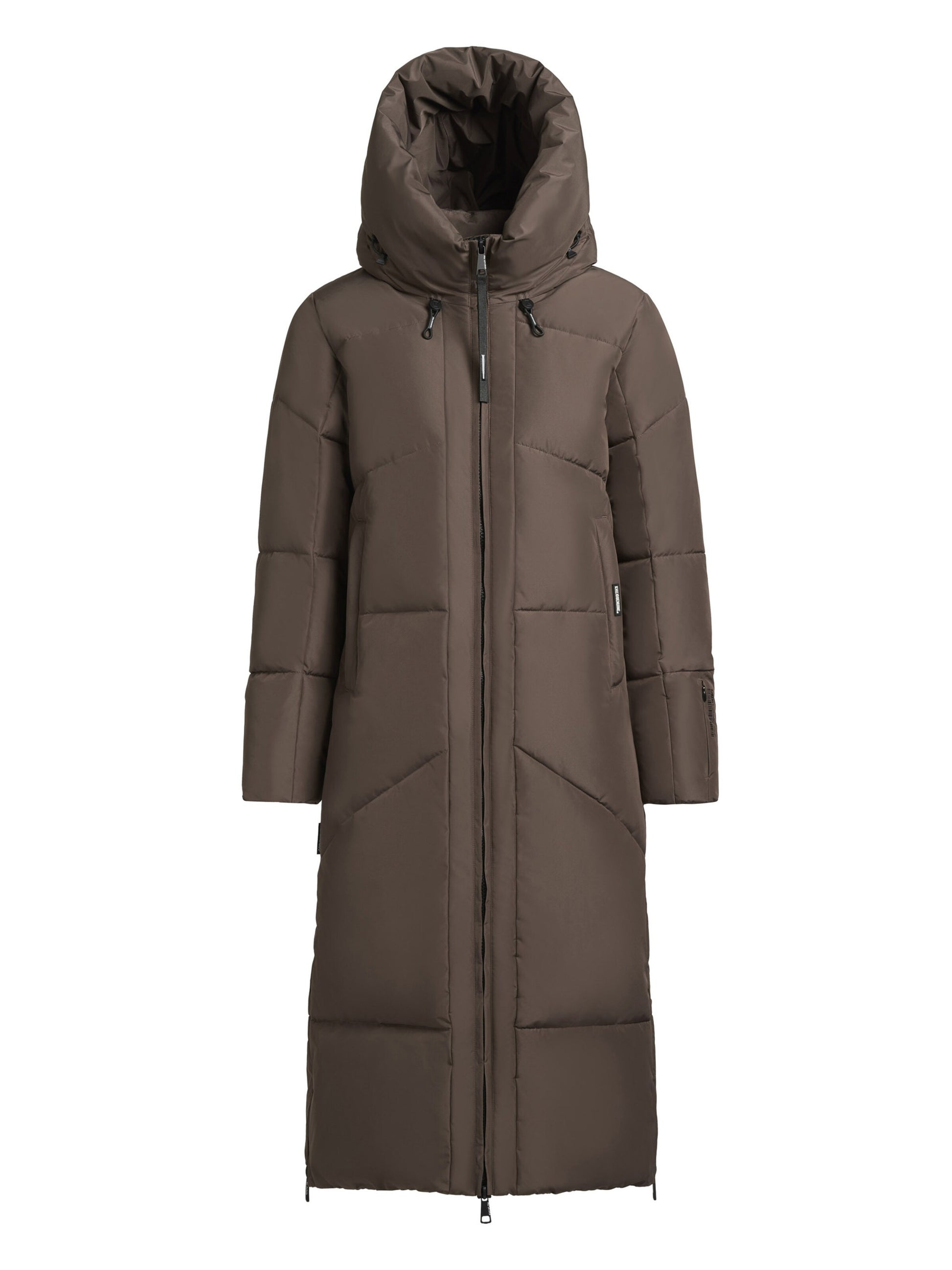 khujo Women's 'Prayce' Warm Insulated Winter Jacket with Hood, Brown