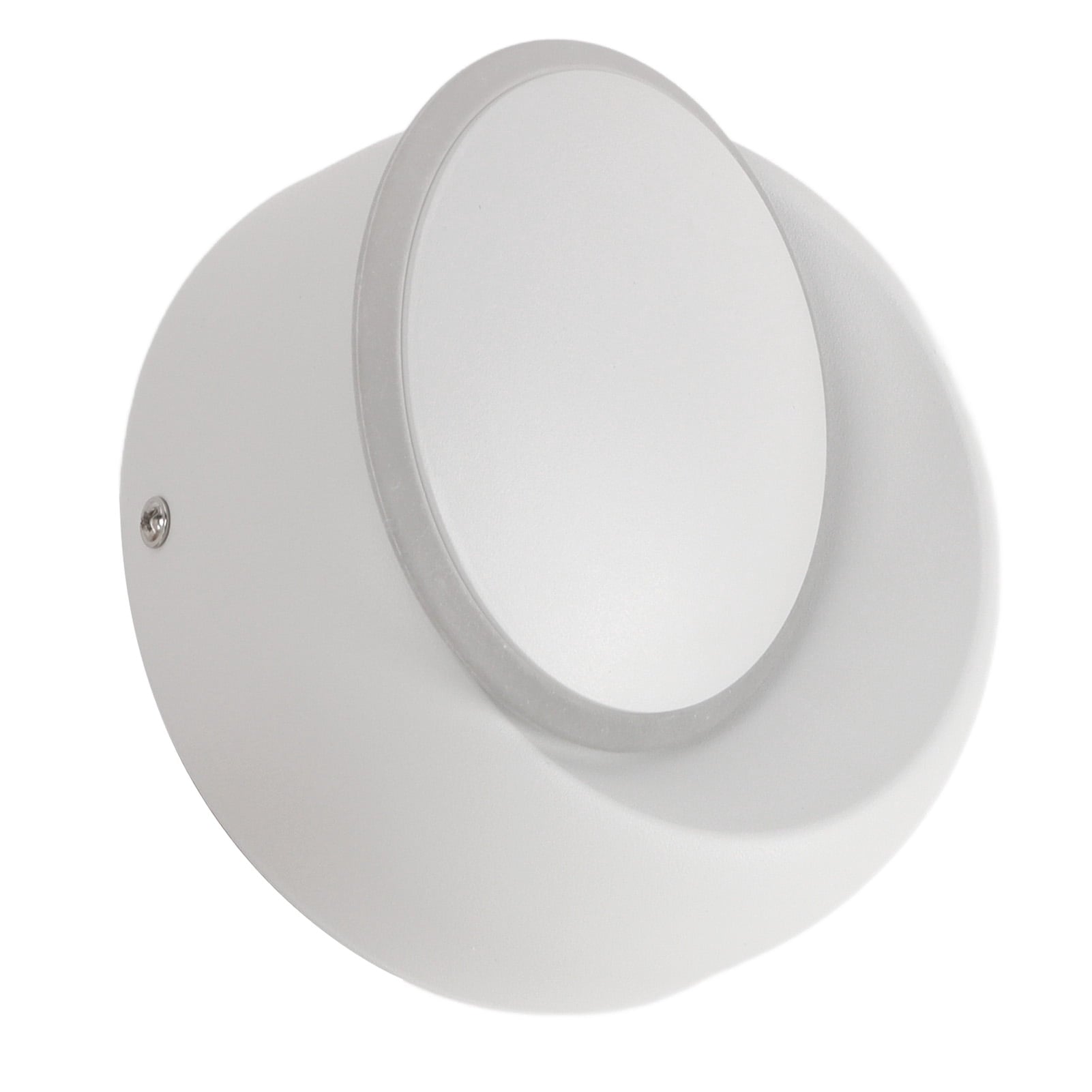 Nordic LED Wall Lamp Rotatable 2700K Warm Light 7W Iron/Aluminum White