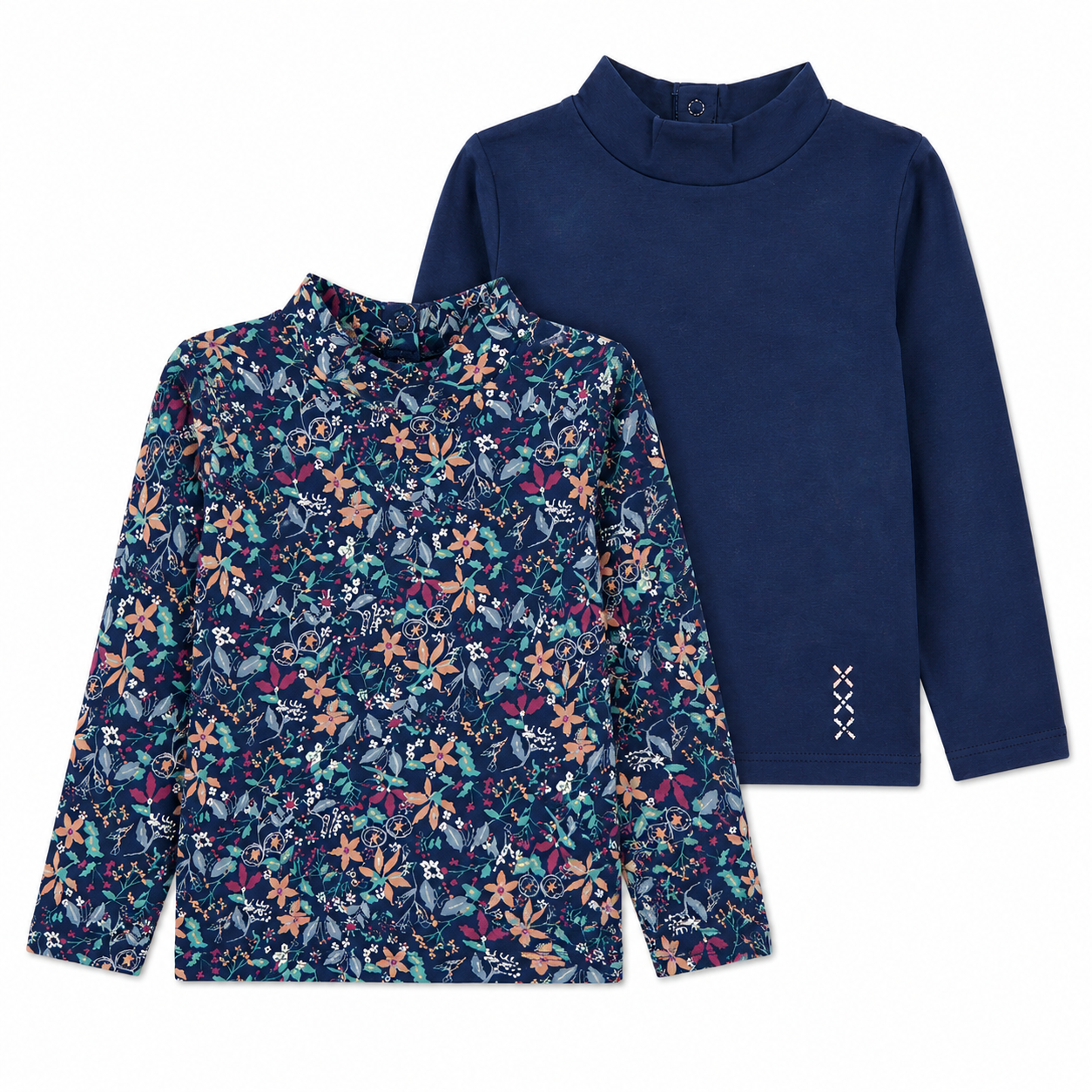 Lupilu Girls Thermal Long Sleeve Shirts 2-Pack