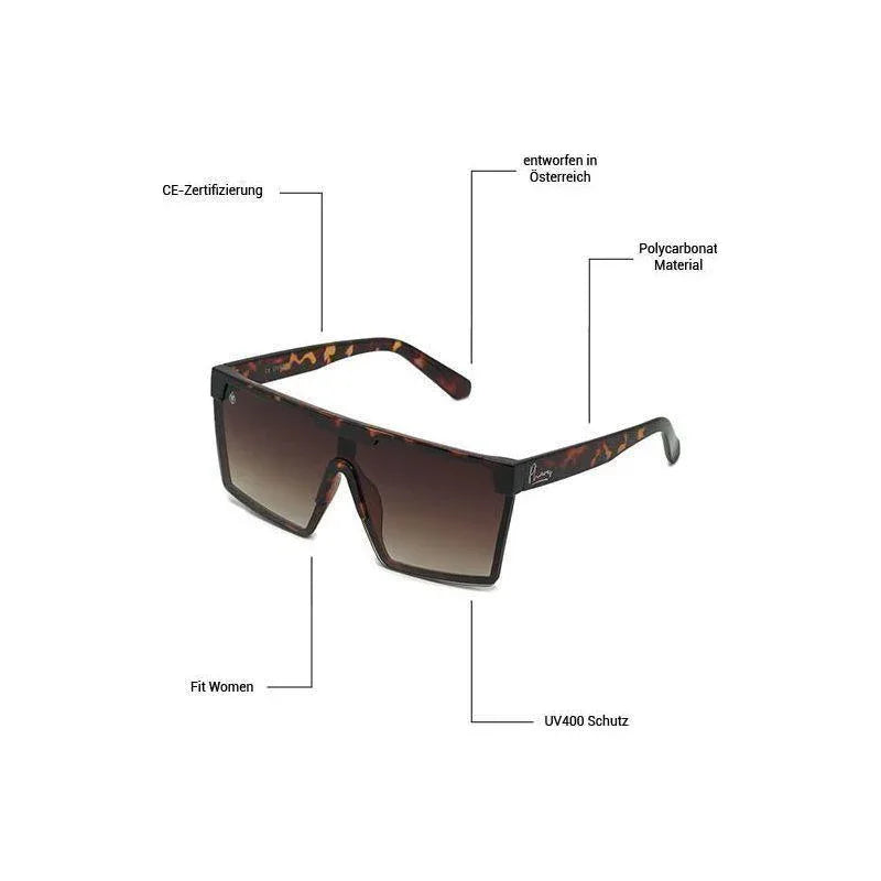 Battlephight Phieres Tortoise Brown-Gradi Sunglasses with UV400 Protection - Gomix Brands Outlet