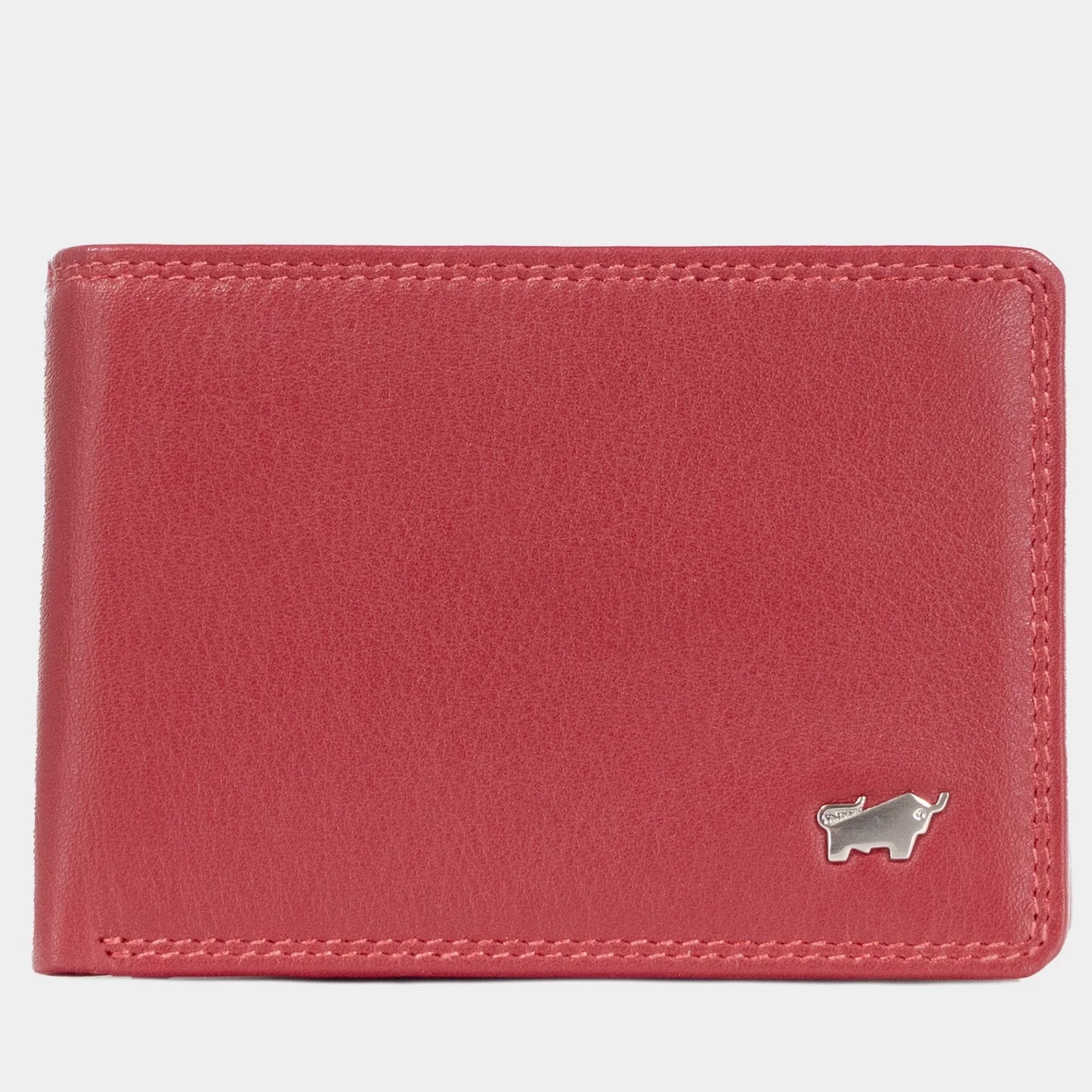 Red Braun Bueffel RFID Golf Wallet with Premium Leather